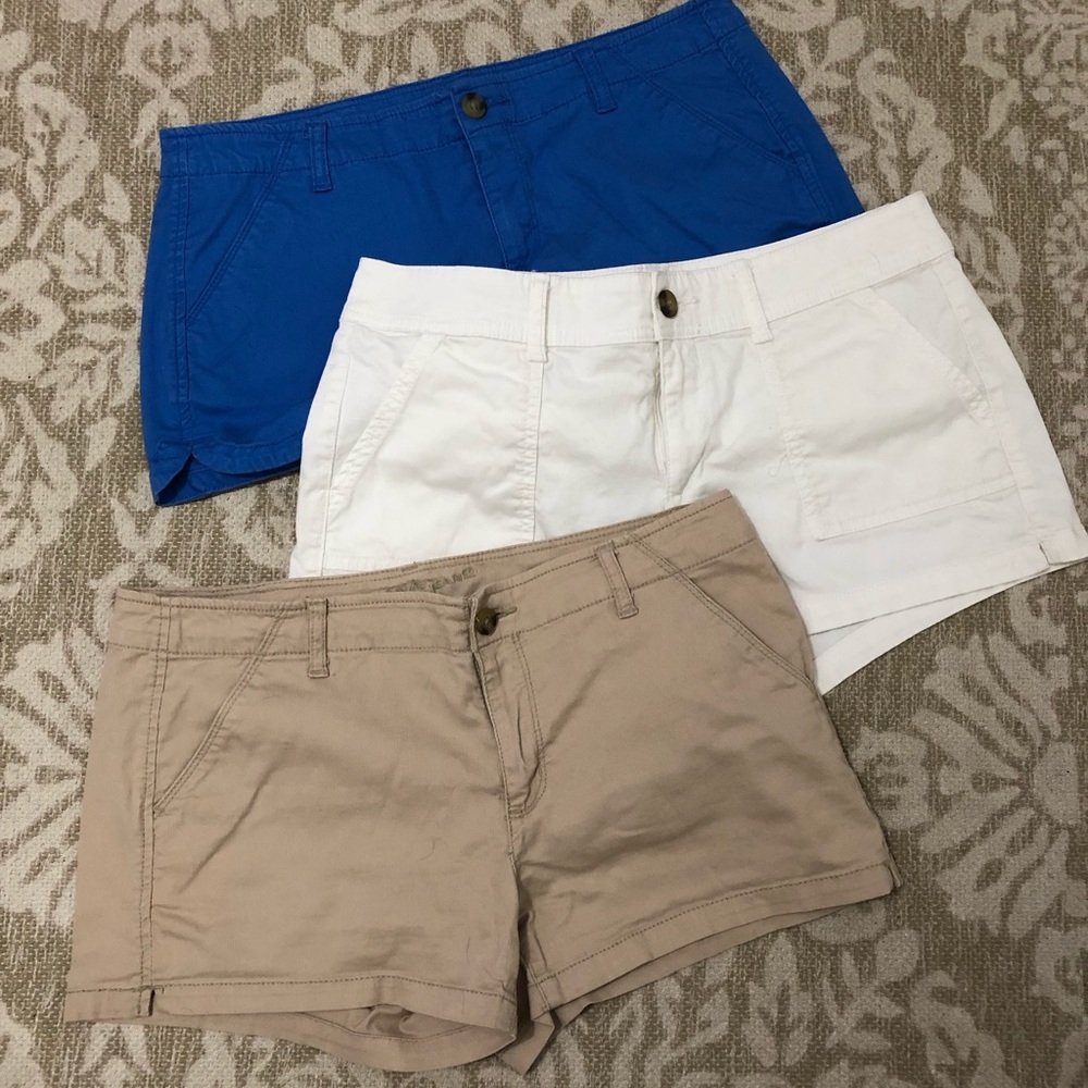 3 pairs of shorts